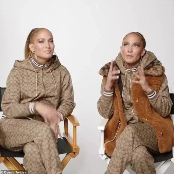 Coach X Jennifer Lopez Signature Set! Large Sweatpants Joggers + Hoodie set - Picture 4 of 7